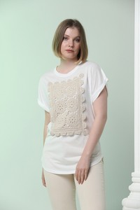 Cream Lace T-shirt #4