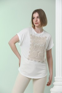 Cream Lace T-shirt #2