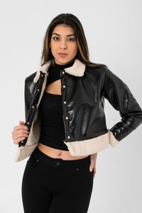 Topshow Faux leather Wholesale Coat #3