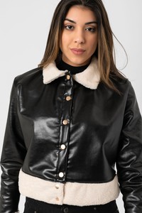 Topshow Faux leather Wholesale Coat #4