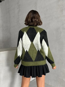 Topshow Khaki K- Knitwear Wholesale Sweater #5