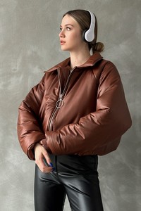 Topshow taba leather coat #2