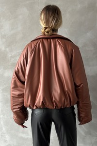 Topshow taba leather coat #5