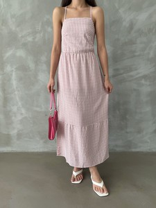 Topshow Powder Strappy Ankle-Length Dress #3