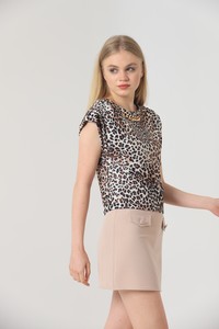 Topshow Small Leopard Collar Wholesale Blouse #4