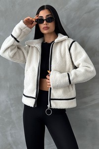 Topshow Zippered Plush Wholesale Coat #3