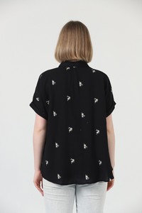 Black embroidery shirt #5