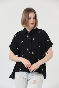 Black embroidery shirt #3