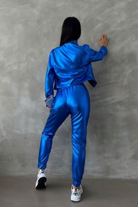 Topshow Patent Leather Shiny Wholesale Fleece Suit #5