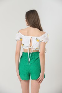 Topshow Pineapple Fruit Embroidered Wholesale Bustier #3