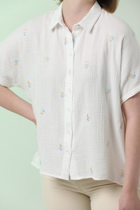 Cream Embroidery Shirt #4