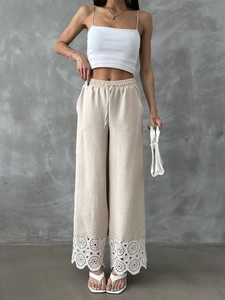 Topshow Stone Lace Detailed Wholesale Trousers #4