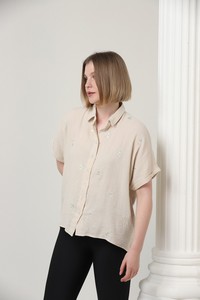 Stone embroidery shirt #2