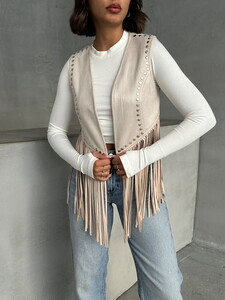 Topshow Stone Tassel Dropped Wholesale Vest #4