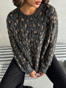 Topshow Leopard Knitwear Wholesale Sweater #4