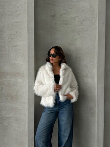 Topshow Light Stone Fur Wholesale Coat #2