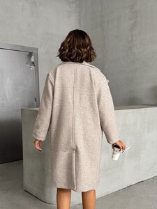 Topshow Stone Cashmere Long Wholesale Coat #5