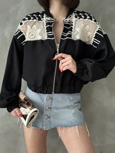 Topshow Black Chest Lace Wholesale Jacket #4