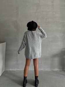 Topshow Gray Wholesale Knitted Cardigan #5