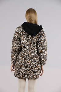 Topshow Leopard Wholesale Coat with Zipper Pockets #5