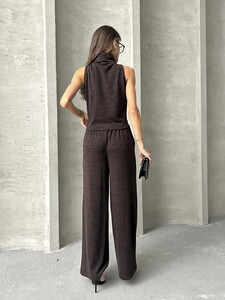 Topshow Burgundy Knitwear Trousers #5