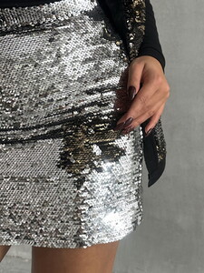 Topshow Silver Gold Sequin Wholesale Skirt #3