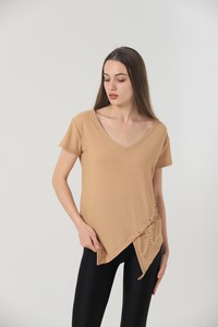 Topshow Stone V-Neck Chain Wholesale Blouse #5