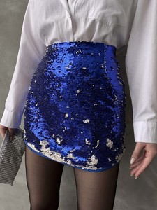 Topshow blue scaly scales skirt #4