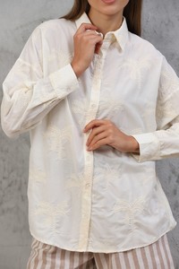 Topshow Cream Embroidered Wholesale Shirt #4