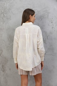 Topshow Cream Embroidered Wholesale Shirt #5