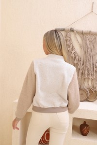 Topshow Cream Buttoned Stitched Wholesale Jacket #5