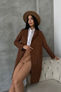 Topshow Tan Nubuck Wholesale Coat #1