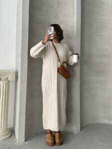 Topshow Bone Wholesale Knitwear Dress #4