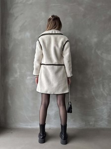 Topshow Khaki sides strip coat #5