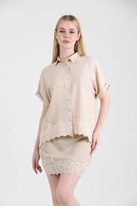 Topshow Stone Skirt Embroidered Wholesale Shirt #3