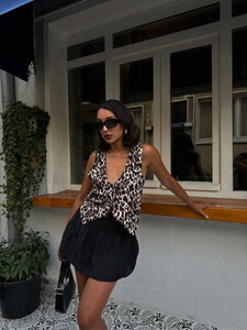 Topshow Leopard Leopard Patterned Vest #2