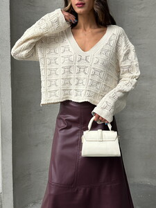 Topshow Raw And Collar Knitwear Wholesale Sweater #4