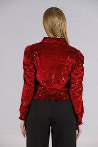 Topshow Red Color Sequin Wholesale Shirts #5