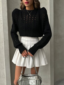 Topshow Black Knitwear Wholesale Sweater #4