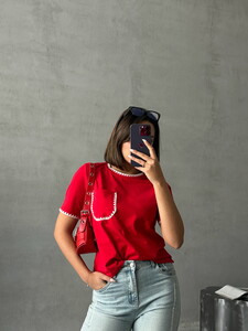 Topshow Red Shepherd Stitched Wholesale T-Shirt #3