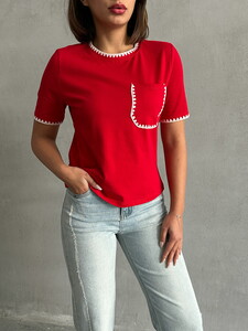 Topshow Red Shepherd Stitched Wholesale T-Shirt #4