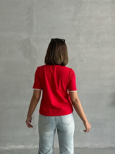 Topshow Red Shepherd Stitched Wholesale T-Shirt #5