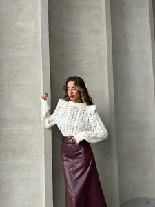 Topshow Bone Knitwear Wholesale Sweater #2