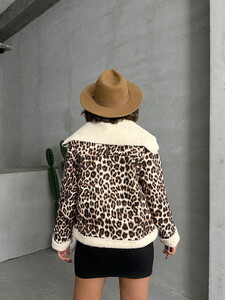 Topshow Leopard D Leopard Patterned Plush Wholesale Coat #5