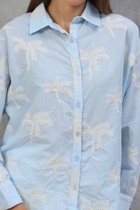 Topshow Blue Embroidered Wholesale Shirt #4