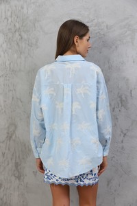 Topshow Blue Embroidered Wholesale Shirt #5