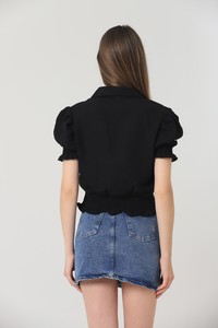 Black wall embroidery shirt #5