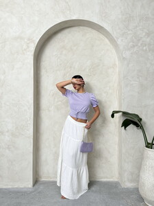 Topshow Lilac Waist Gimped Pitikare Blouse #2