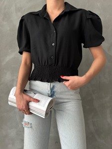 Topshow Black Linen Wholesale Shirts #2