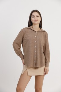 Topshow Brown Knitwear Wholesale Shirts #3